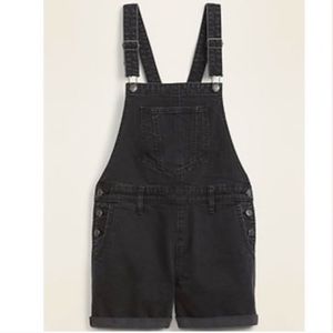 OLD NAVY Black Short Overalls Medium